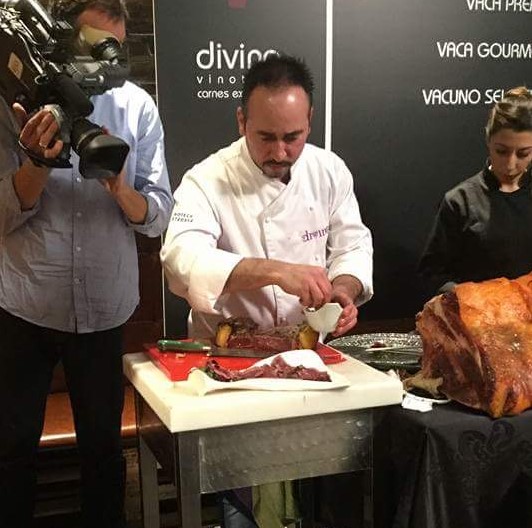 Chef who fuses traditional Spanish cuisine with grill...